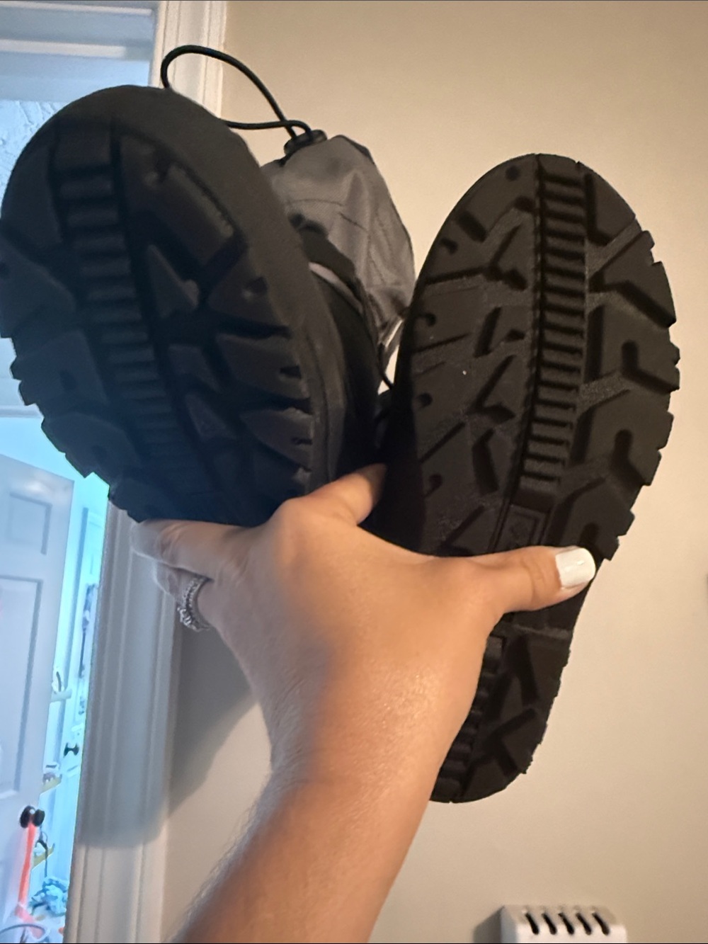 Columbia Kids Black Winter Boots with Rugged Soles